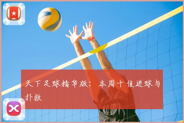 天下足球精华版：本周十佳进球与扑救